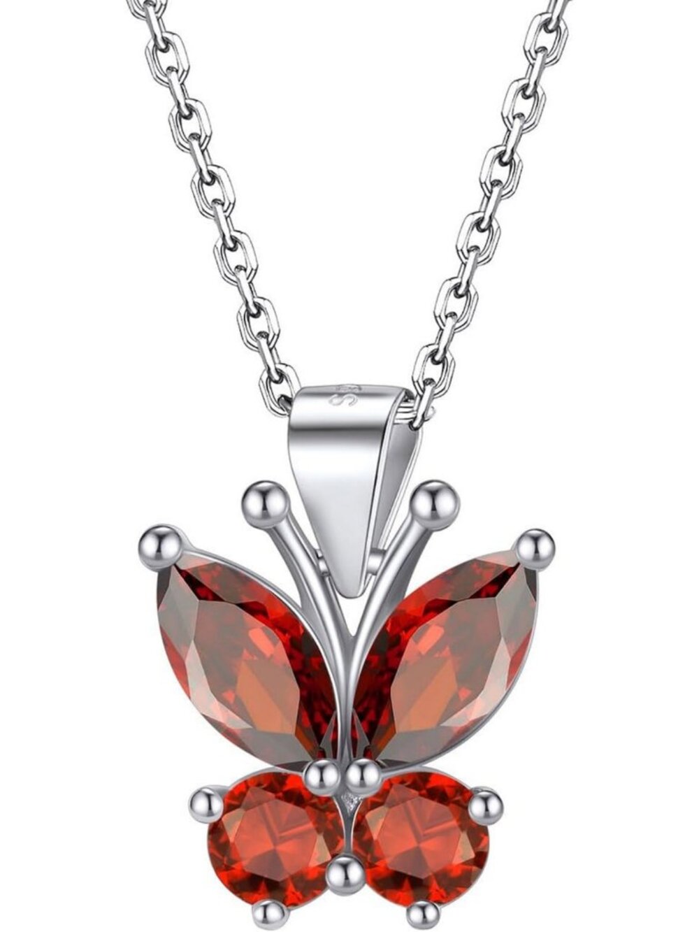 Charming Butterfly Birthstone Necklace for Women | Dazzling Silver/Gold Choker
